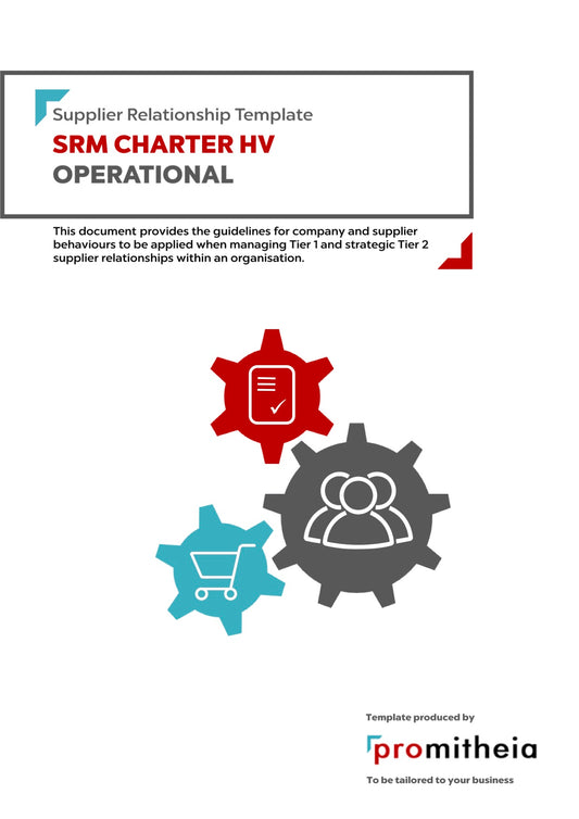 Supplier Relationship Management Charter