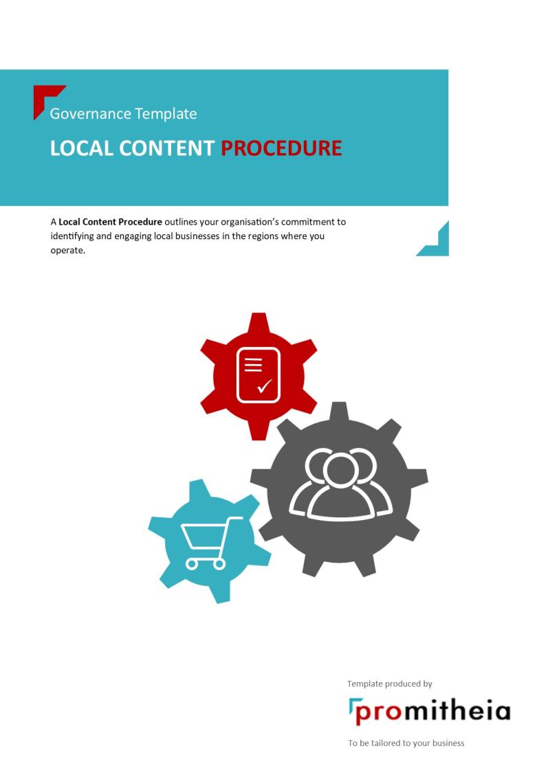 Local Content Policy and Procedure