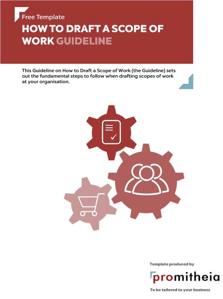 FREE! Guideline on ‘How to Draft a Scope of Work