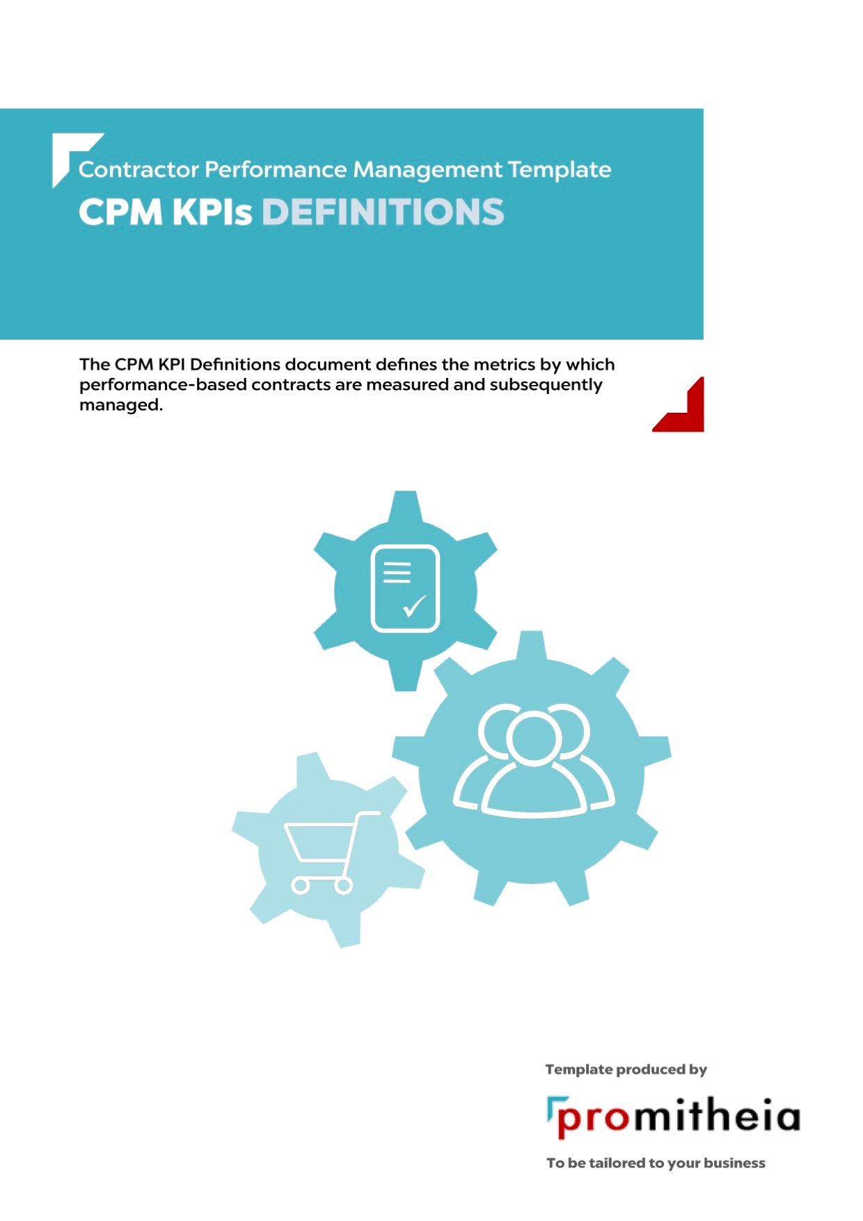 Contractor Performance Management Key Performance Indicators Definitions (CPM KPI Definitions)
