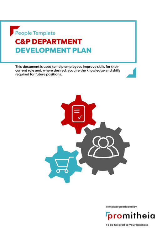 C&P Department Development Plan