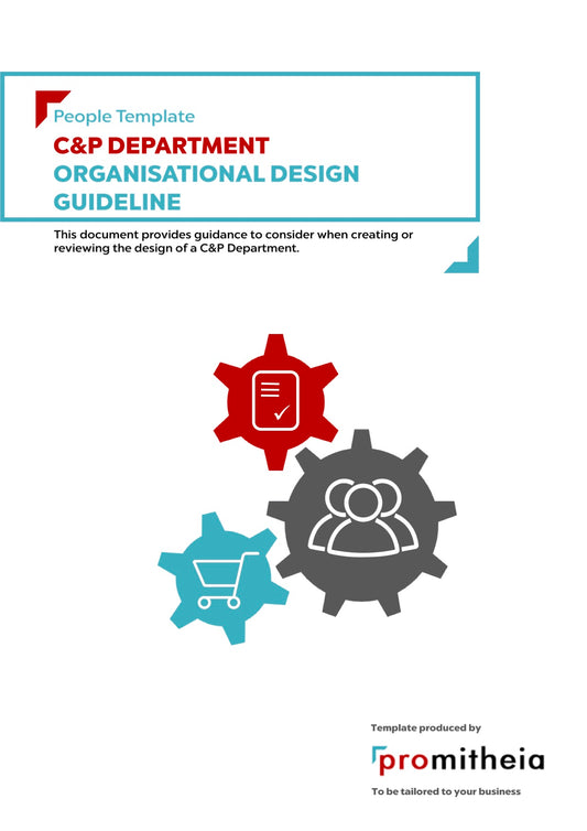 C&P Department Organisational Design Guidelines
