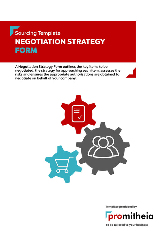 Negotiation Strategy Form